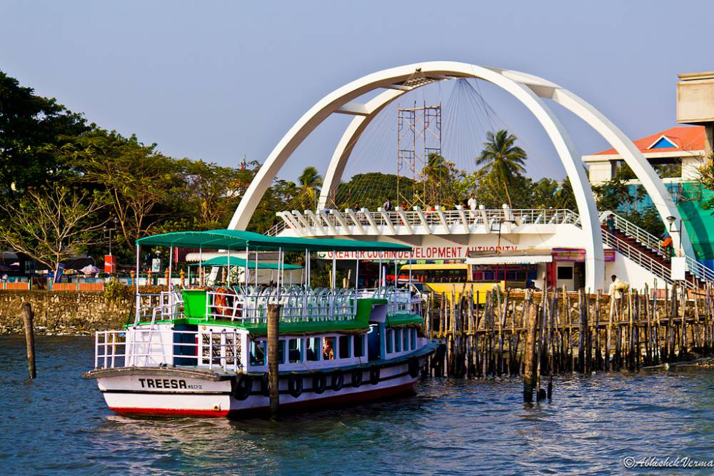 Sunset view at Marine Drive Kochi in top must visit tourist places in Kochi Kerala travel guide