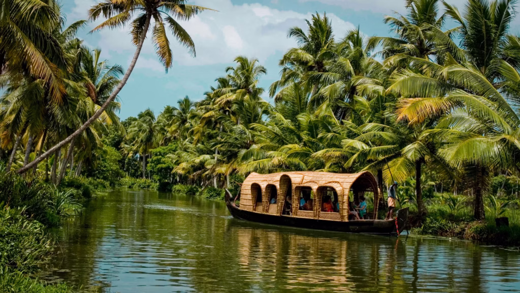 Kerala scenic boat journey in top must visit tourist places in Kochi Kerala travel guide